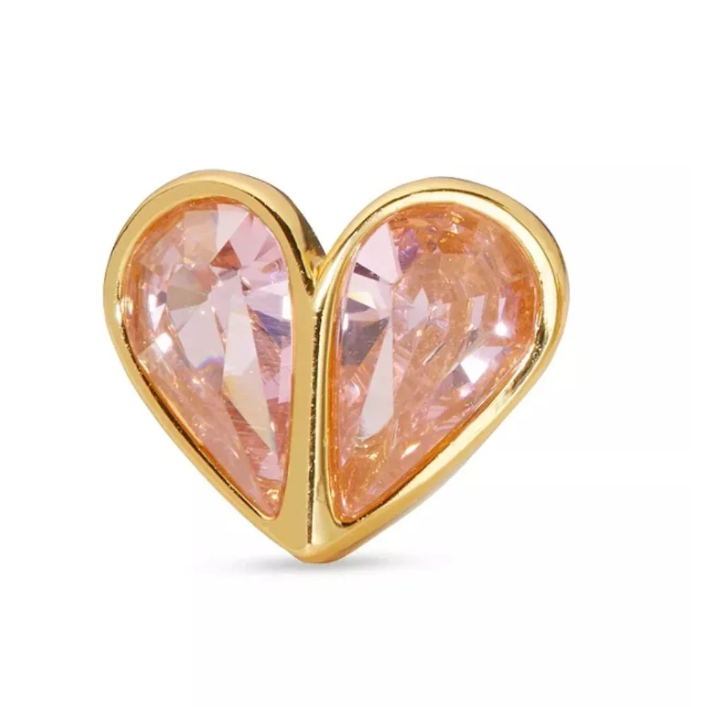 ♠️ kate spade ♠️ Rock Solid Crystal Heart Stud Earrings
